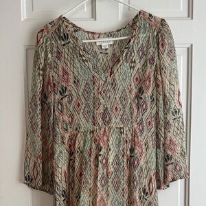 Velvet by Graham & Pence Lovely Geometric Multicolor Dress